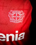 Bayer Leverkusen 2024/25 home football jersey with club crest.