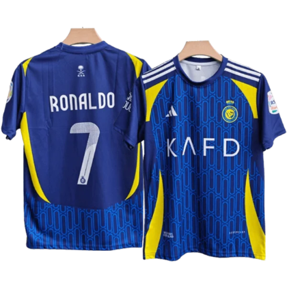Al-Nassr Kids Away Kit 2024/25 WITH RONALDO 7