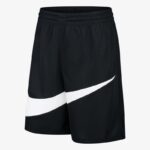 Men's black and white Nike sports shorts for active wear and training.