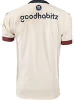 Official away football jersey for the 2023-24 season, featuring team logo and sponsor.
