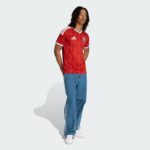 Official Chile national football team home jersey 2025/26, red with white accents, perfect for fans.