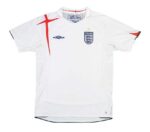 England 2006 World Cup home football jersey with classic design.