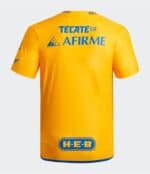 Tigres UANL 2023/24 home football jersey in vibrant yellow with sponsor logos, perfect for fans and.