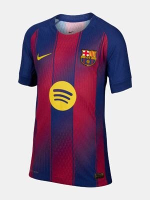 Barcelona FC 2025/26 home football jersey with Nike and Spotify logos.