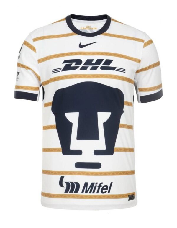 Pumas UNAM 2024/25 home football jersey with logo and sponsor, authentic Mexican club kit.