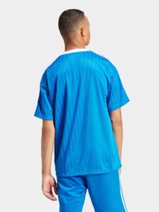 Blue Adidas Adicolor T-shirt for sports and casual wear.