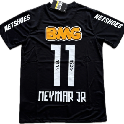 Santos Away Black Neymar Jr 11 Classic Jersey 2011/12