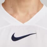 Close-up of Pumas 2023/24 home football jersey with Nike logo.