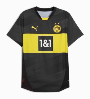 Authentic Borussia Dortmund away football jersey for 2024/25 season. Features club crest, Puma logo,.