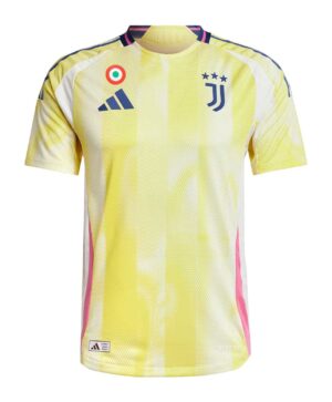 Juventus away football jersey 2024/25 with team logo and modern design. Perfect for fans and players.