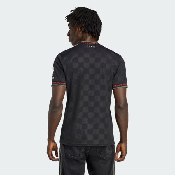 Black checkered Bayern Munich third football jersey 2025/26.