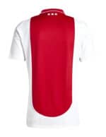 Authentic AJX HOME football jersey for 2024/25 season, featuring red and white design.
