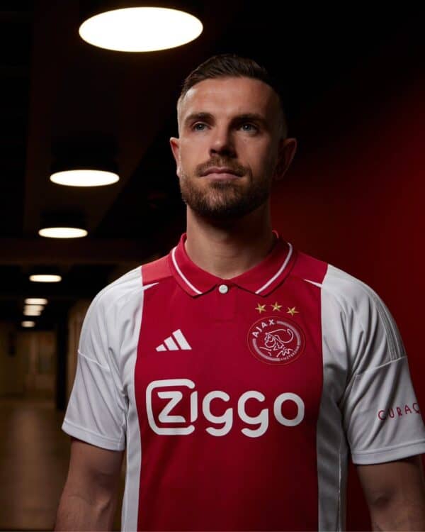 AJX HOME jersey 2024/25 with Ajax logo and Ziggo sponsor, perfect for football fans.