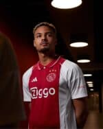 AJX HOME football jersey 2024/25, authentic Ajax kit with Ziggo sponsor, perfect for fans and player.