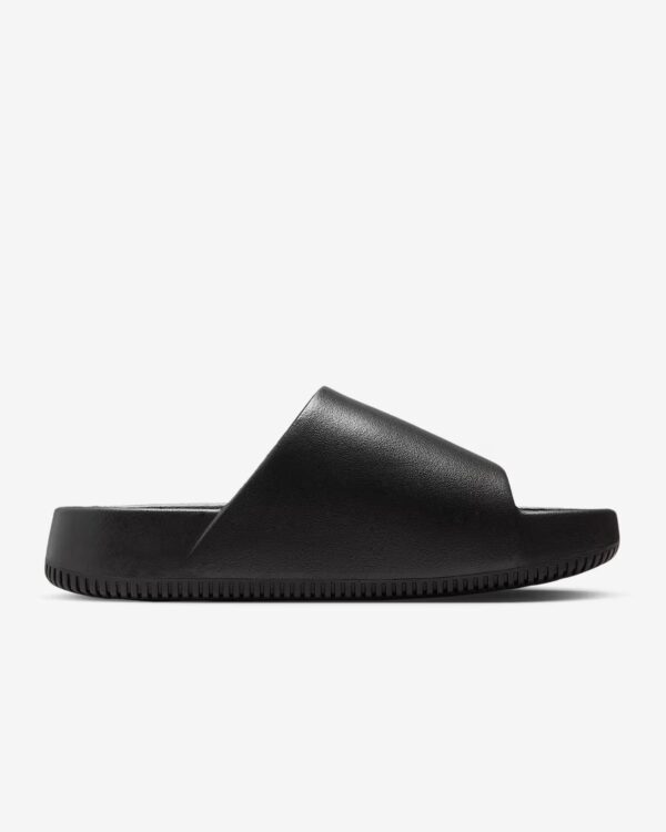 Black Nike Calm Slide for comfortable casual wear.
