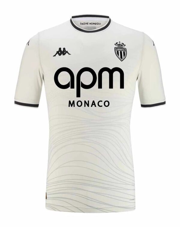 Monaco Third Football Jersey 2024/25 with team logo and sponsor.