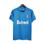 Napoli Maradona 1987/88 home football jersey with team logos and sponsor.