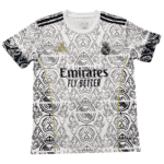 Real Madrid 2023/24 away football jersey, embroidered club crest, stylish design, authentic sportswe.