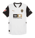 Valencia CF official home football jersey with team crest and sponsor logos.