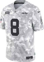 Nike Men's New York Jets Aaron Rodgers #8 Arctic Camo Jersey for NFL fans.
