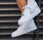 High-quality Air Force Low 1 'Molten Metal' sneakers with metallic accents. Perfect for sports and c.