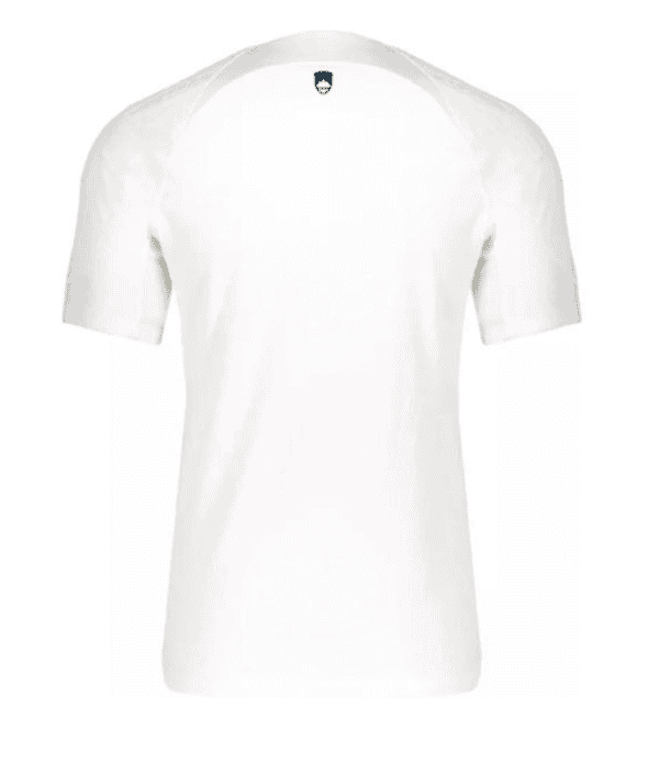 Classic white football t-shirt for men, breathable sportswear, comfortable fit, UAE SPORT STORE.