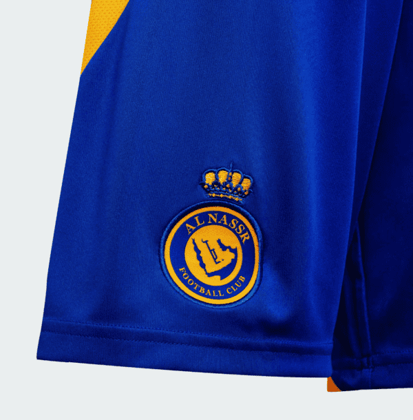 AL Nassr football club official home shorts 24/25 season.