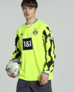 Authentic Dortmund long sleeve football jersey for 2025/26 season, featuring club crest and vibrant.