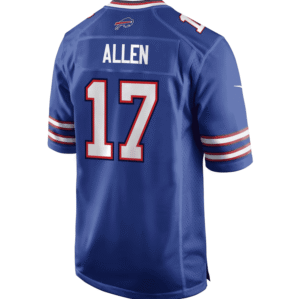 Nike Buffalo Bills Josh Allen Royal Game Jersey for Men.