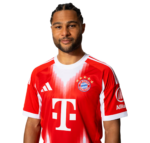 Bayern Munich 2025/26 home football jersey with club crest and Adidas logo.