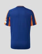 Rangers third football jersey 2023/24 in blue with orange accents.