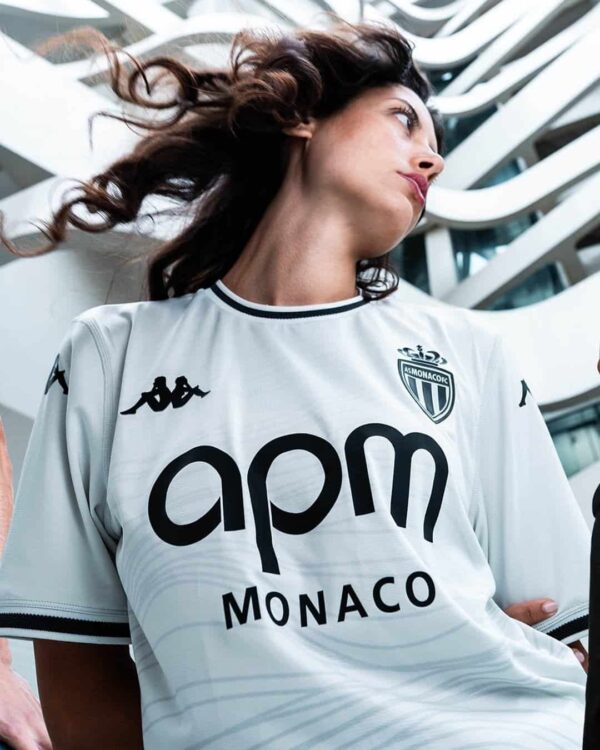 Monaco third football jersey 2024/25 with team logo and stylish design.