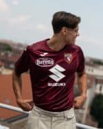 Torino FC 2024/25 home football jersey with team logo and sponsor logos.