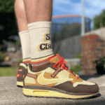 Authentic Travis Scott x Nike Air Max 1 shoes for collectors.