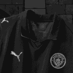 Manchester City away football jersey 2025/26 with club crest and Puma logo.