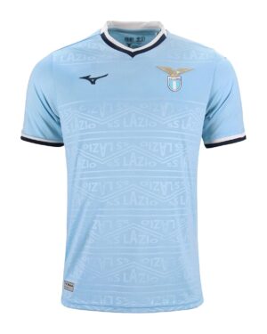 Lazio 2024/25 home football jersey with club crest and stylish design.