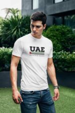 UAE National Day 50th Anniversary T-shirt, 100% cotton, stylish and comfortable.