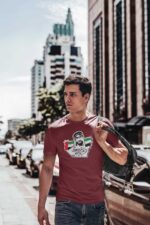 High-quality cotton National Day 50 themed T-shirt for men. Perfect for celebrating UAE's special oc.