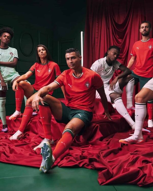 Portugal national team home football jersey 2025, authentic design for fans and players.