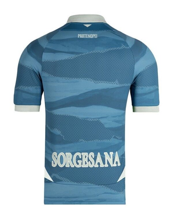 Napoli Special Edition Football Jersey 2025/26, blue with unique pattern, official team sponsor SORG.