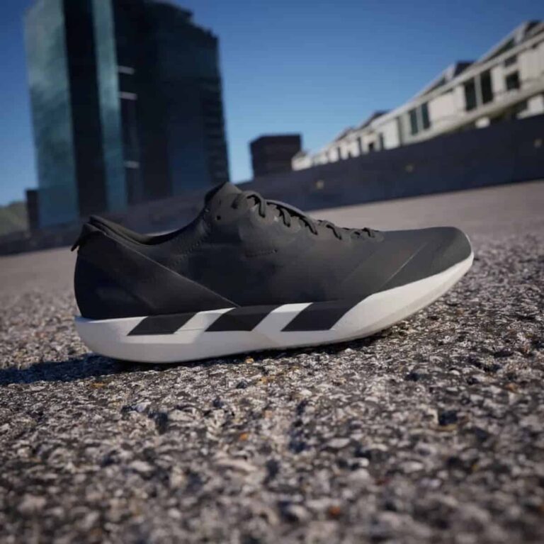 Adidas Adizero Adios 9 lightweight running shoe for speed and performance. Perfect for athletes seek.