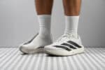 Adidas Adizero EVO SL running shoes for speed and agility. Lightweight design with breathable materi.