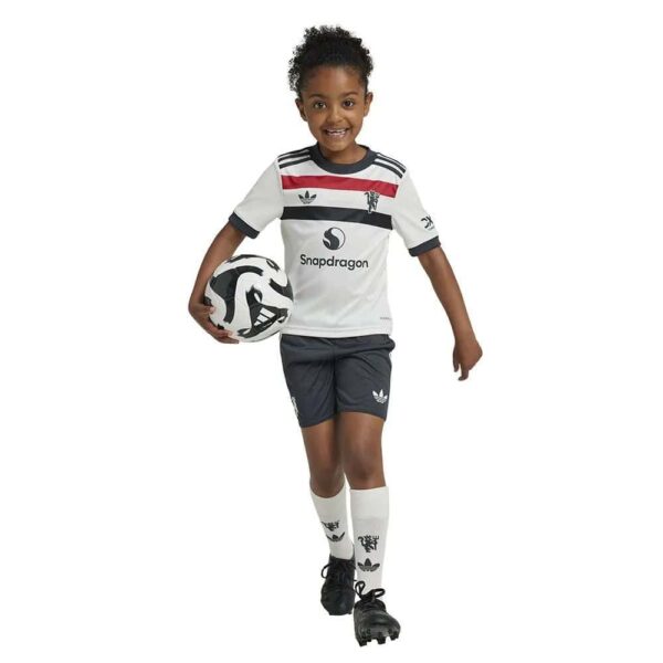 Kids Man United Third Football Kit 2024/25 with team logo and sponsor.