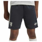 Kids Man United third football shorts 2024/25 season. Authentic design, comfortable fit, perfect for.