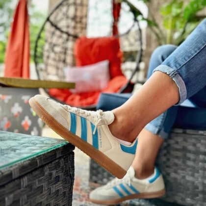 adidas Samba OG Sporty & Rich Cream Blue - uaessss