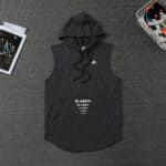 ADIDAS hoodie vest with adjustable hood, sleeveless design, and multiple color options. Perfect for.