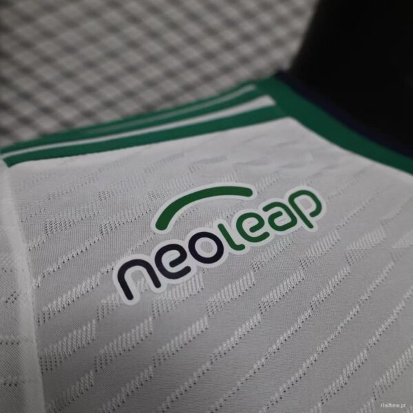 Al-Ahli Saudi away soccer jersey featuring NeoLeap logo, lightweight fabric, and team colors.