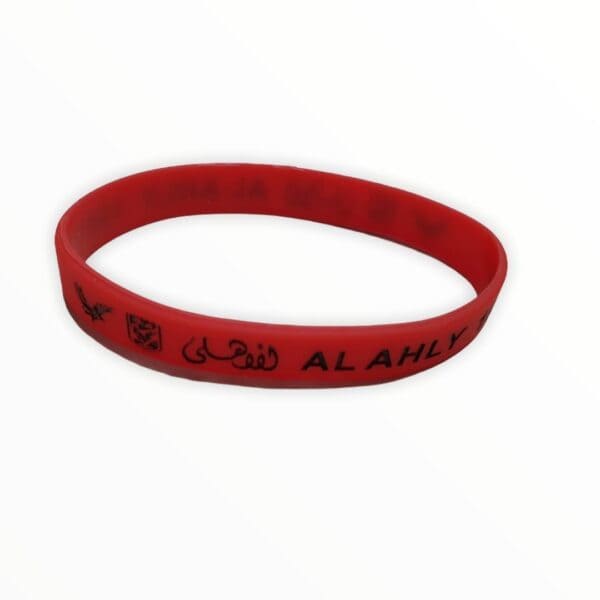 Bracelet with Al Ahly logo and Arabic text, perfect for football fans.