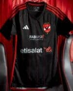 Al Ahly SC away football jersey 2023-2024 with team crest and Adidas logo.