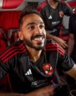 Al Ahly SC away football jersey 2023-2024, featuring team logo and stylish design for fans.